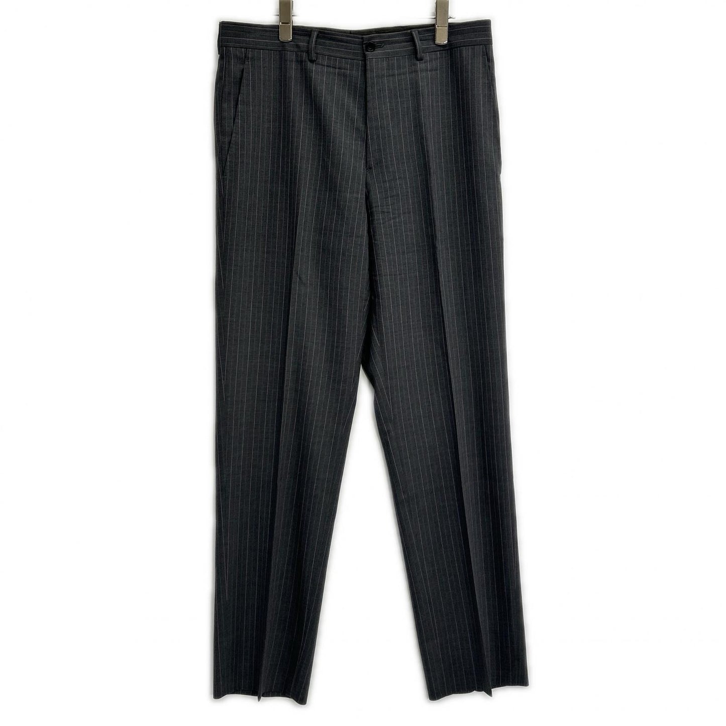 ETRO Gray Stripe All-Over Lining Wool Suit Set Size 48
