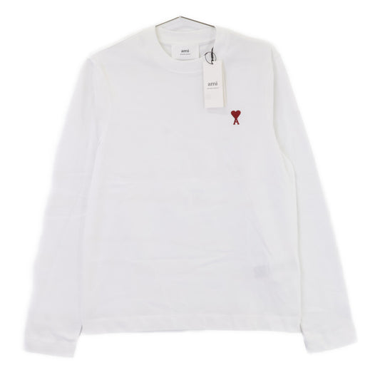 AMI PARIS 25AW White Heart Logo Sleeve Tee Size XXS