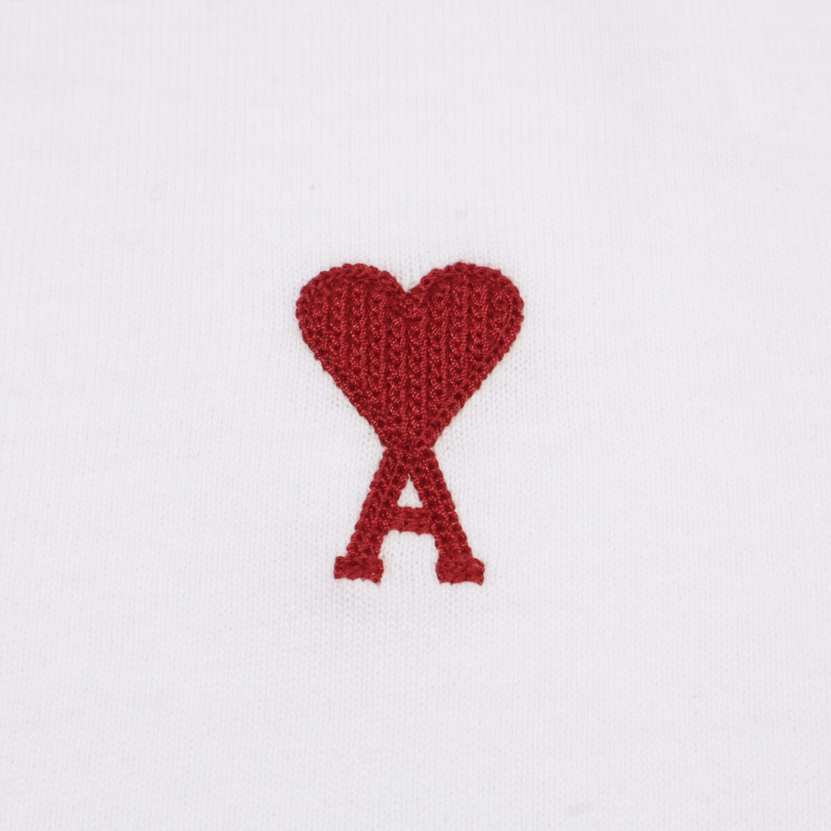 AMI PARIS 25AW White Heart Logo Sleeve Tee Size XXS