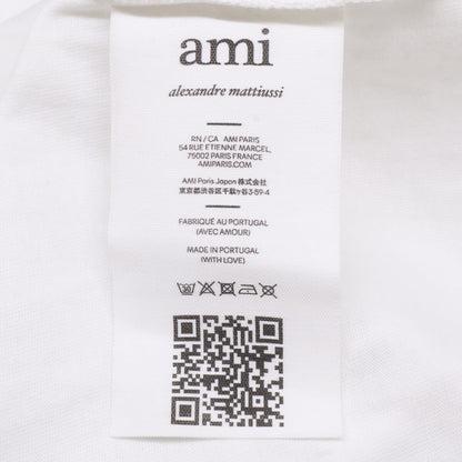AMI PARIS 25AW White Heart Logo Sleeve Tee Size XXS
