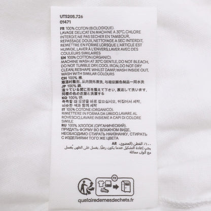 AMI PARIS 25AW White Heart Logo Sleeve Tee Size XXS