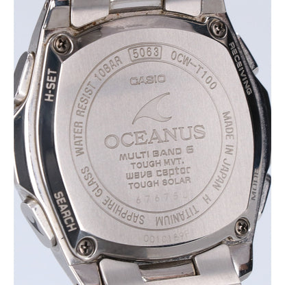 CASIO Oceanus Tough Solar Watch Silver Size ONE SIZE