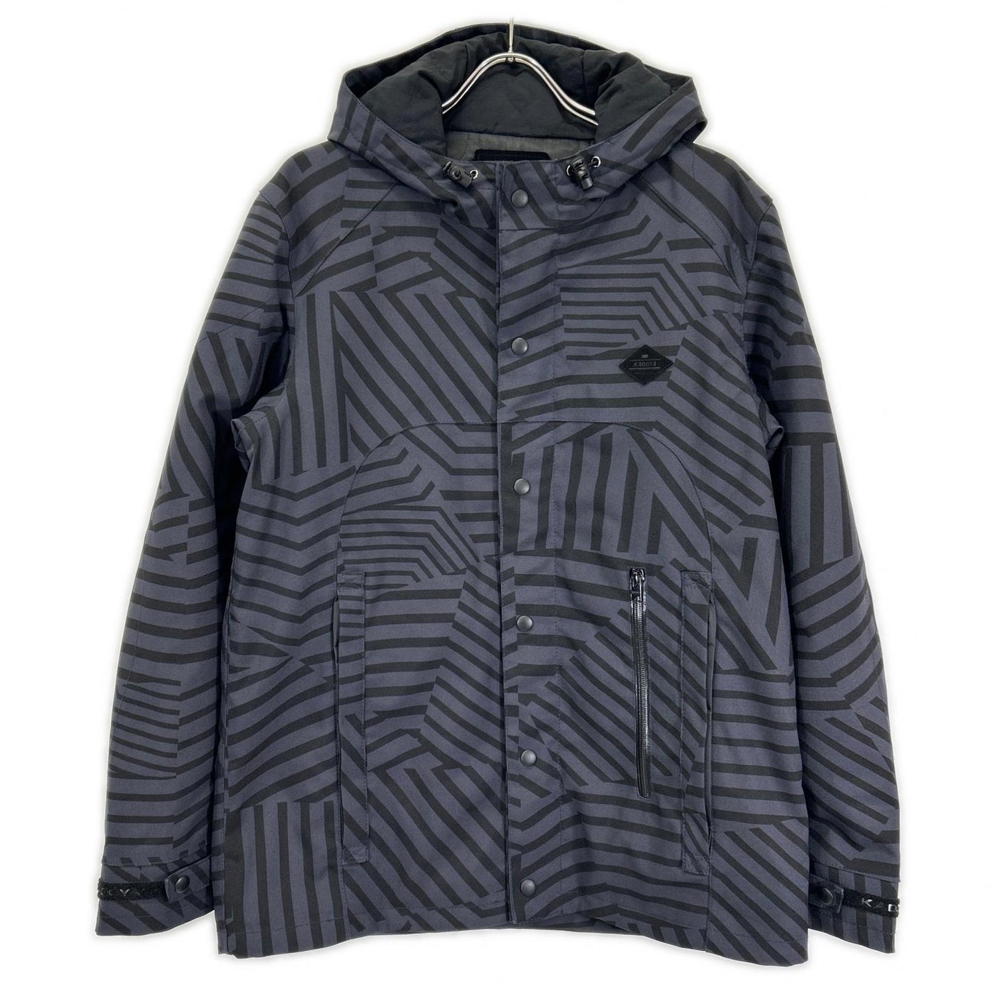 KADOYA CHILL OUT Geometric Fabric Jacket Charcoal Size L
