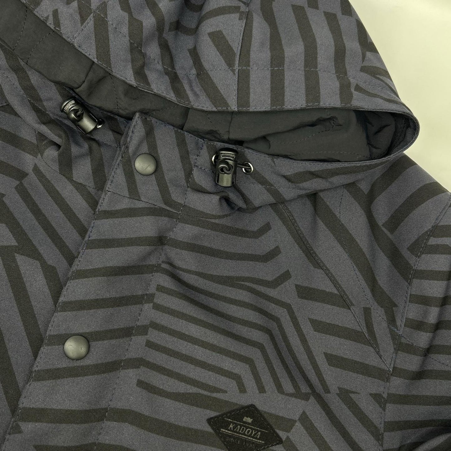 KADOYA CHILL OUT Geometric Fabric Jacket Charcoal Size L
