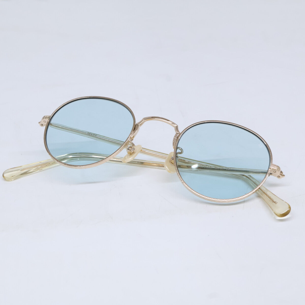 ayame OLDSTAR GO Titanium Boston White Gold Sunglasses Size 46X23