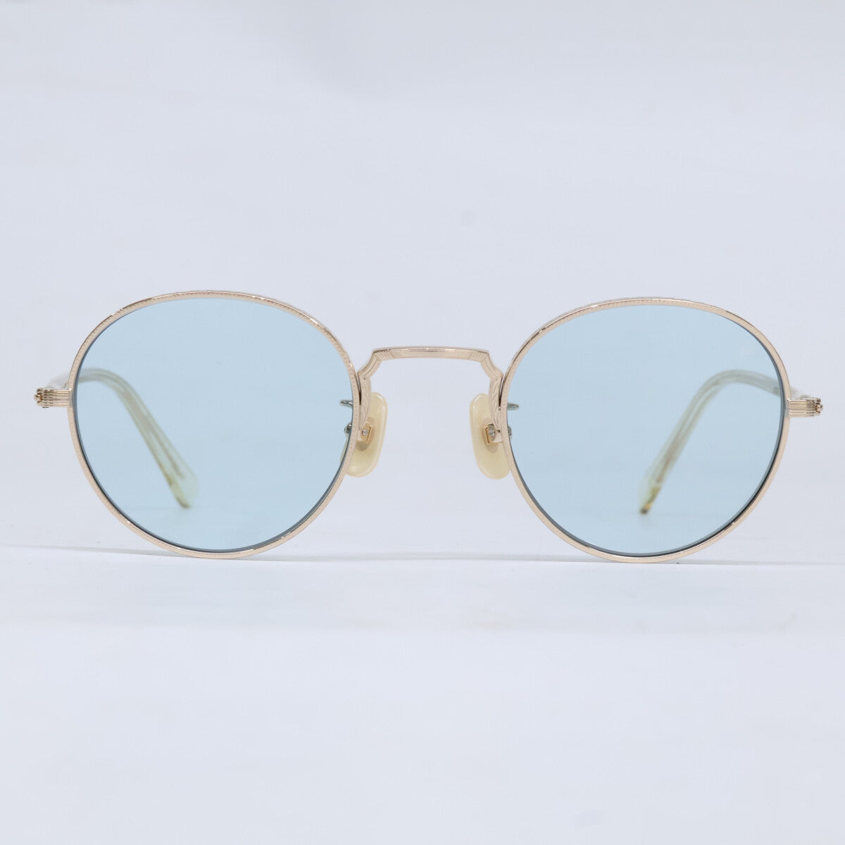 ayame OLDSTAR GO Titanium Boston White Gold Sunglasses Size 46X23