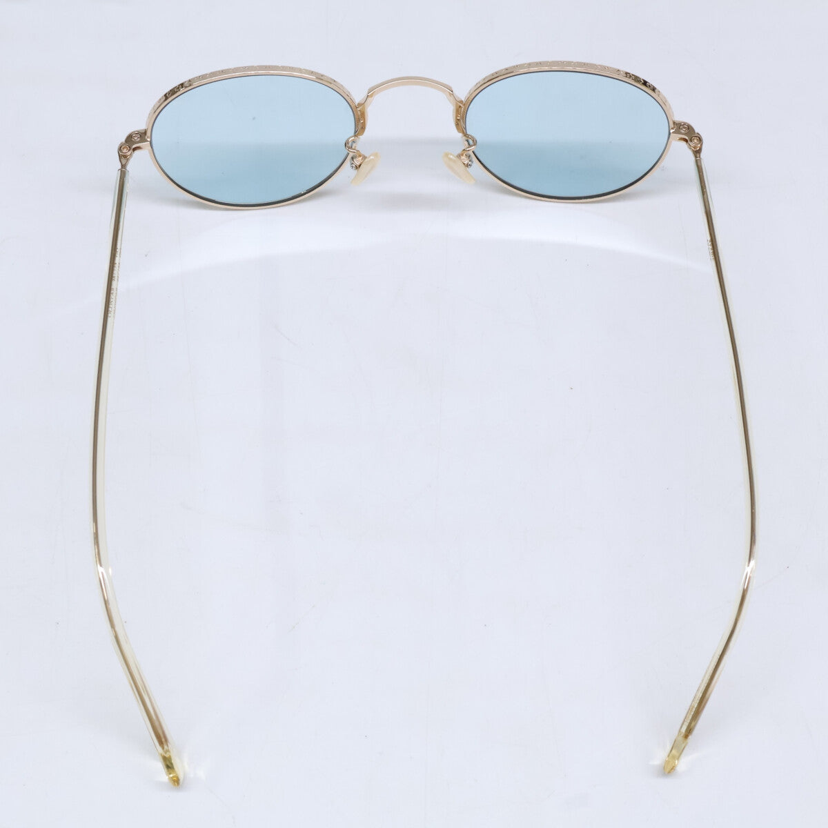 ayame OLDSTAR GO Titanium Boston White Gold Sunglasses Size 46X23