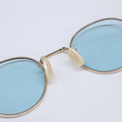 ayame OLDSTAR GO Titanium Boston White Gold Sunglasses Size 46X23