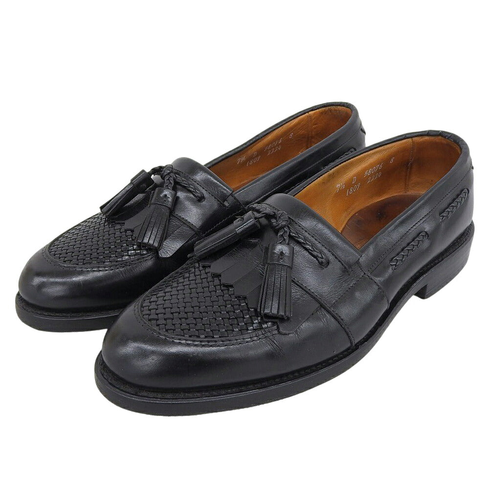 Allen Edmonds Kilt Tassel Leather Loafers Black Size 8