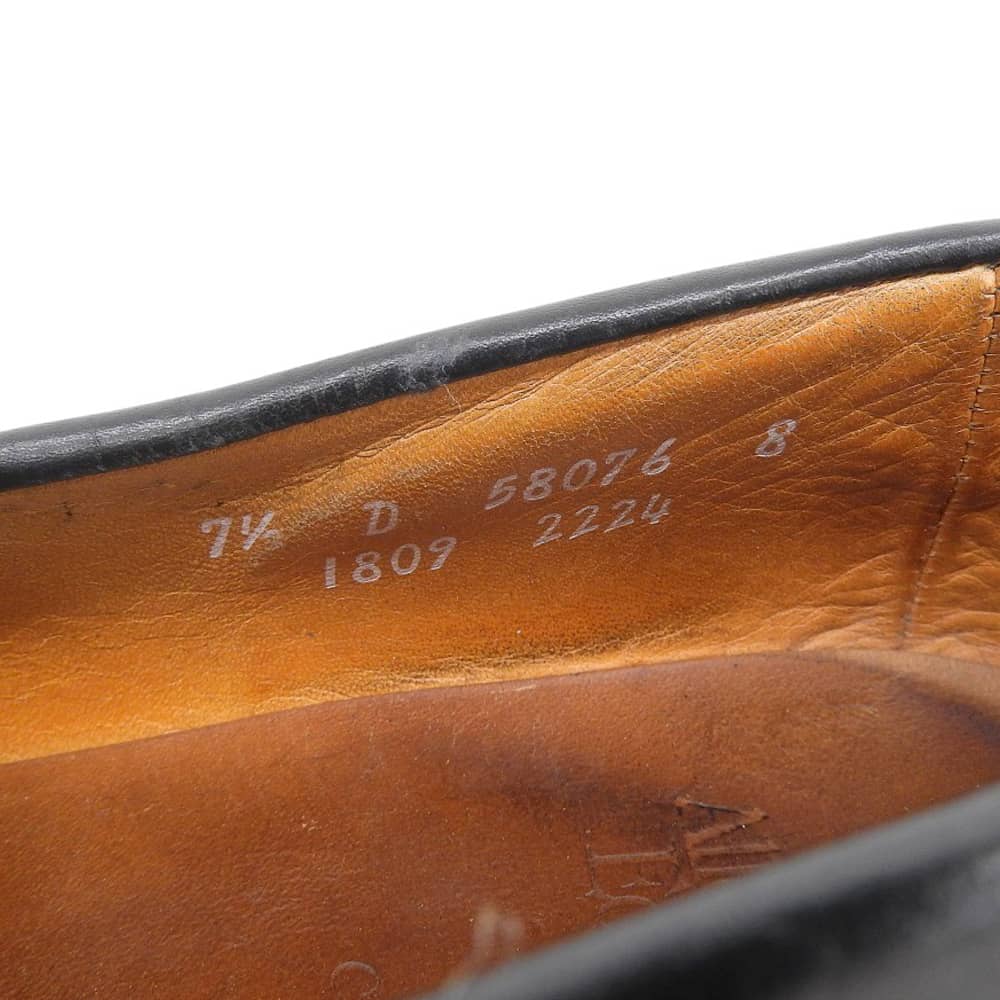 Allen Edmonds Kilt Tassel Leather Loafers Black Size 8