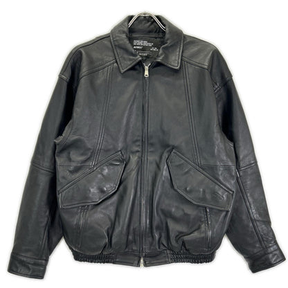 AVIREX Leather CWU Blouson Jacket Black Size M