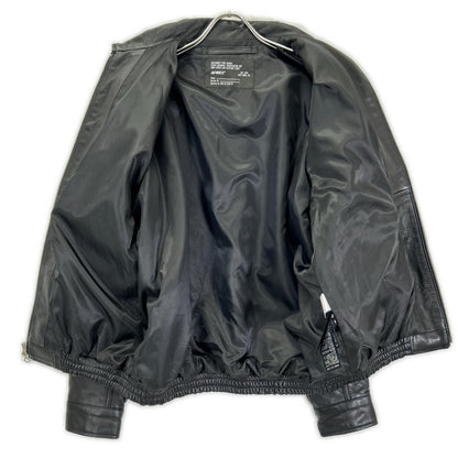 AVIREX Leather CWU Blouson Jacket Black Size M