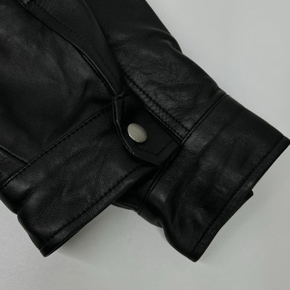 AVIREX Leather CWU Blouson Jacket Black Size M