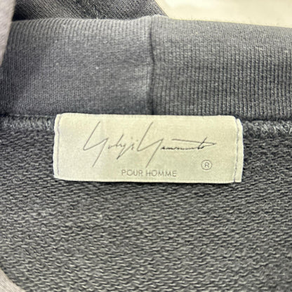 Yohji Yamamoto POUR HOMME 24AW Back Hoodie Black Size 3
