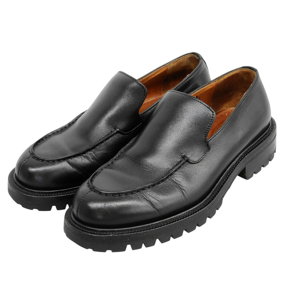 GUCCI Platform Leather Loafers Black Size 7 D