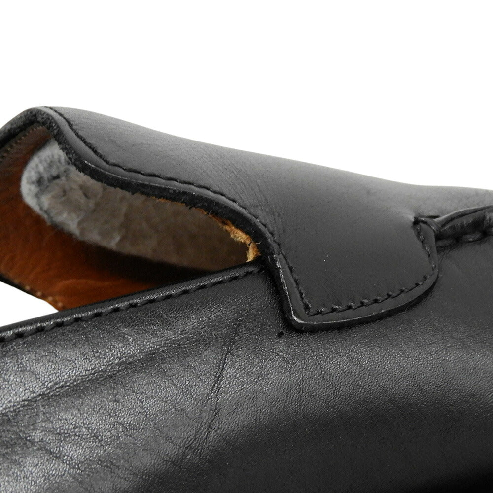 GUCCI Platform Leather Loafers Black Size 7 D