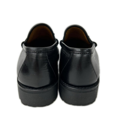 GUCCI Horsebit Leather Loafers Black Size 40E