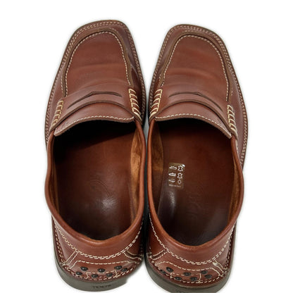 TOD'S CRAFT MEN LOAFER Leather Loafers Mahogany Size 5 1/2