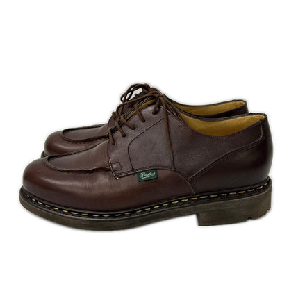 Paraboot CHAMBORD U-Tip Leather Boots Dark Brown Size 7F