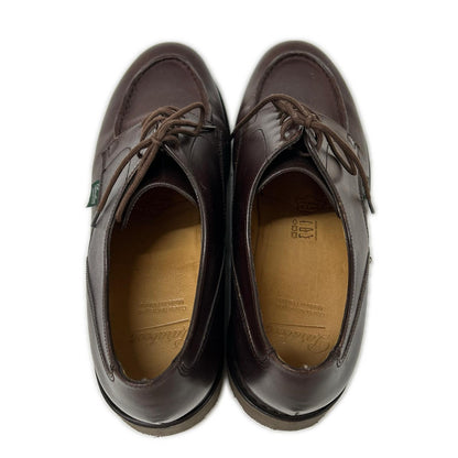 Paraboot CHAMBORD U-Tip Leather Boots Dark Brown Size 7F