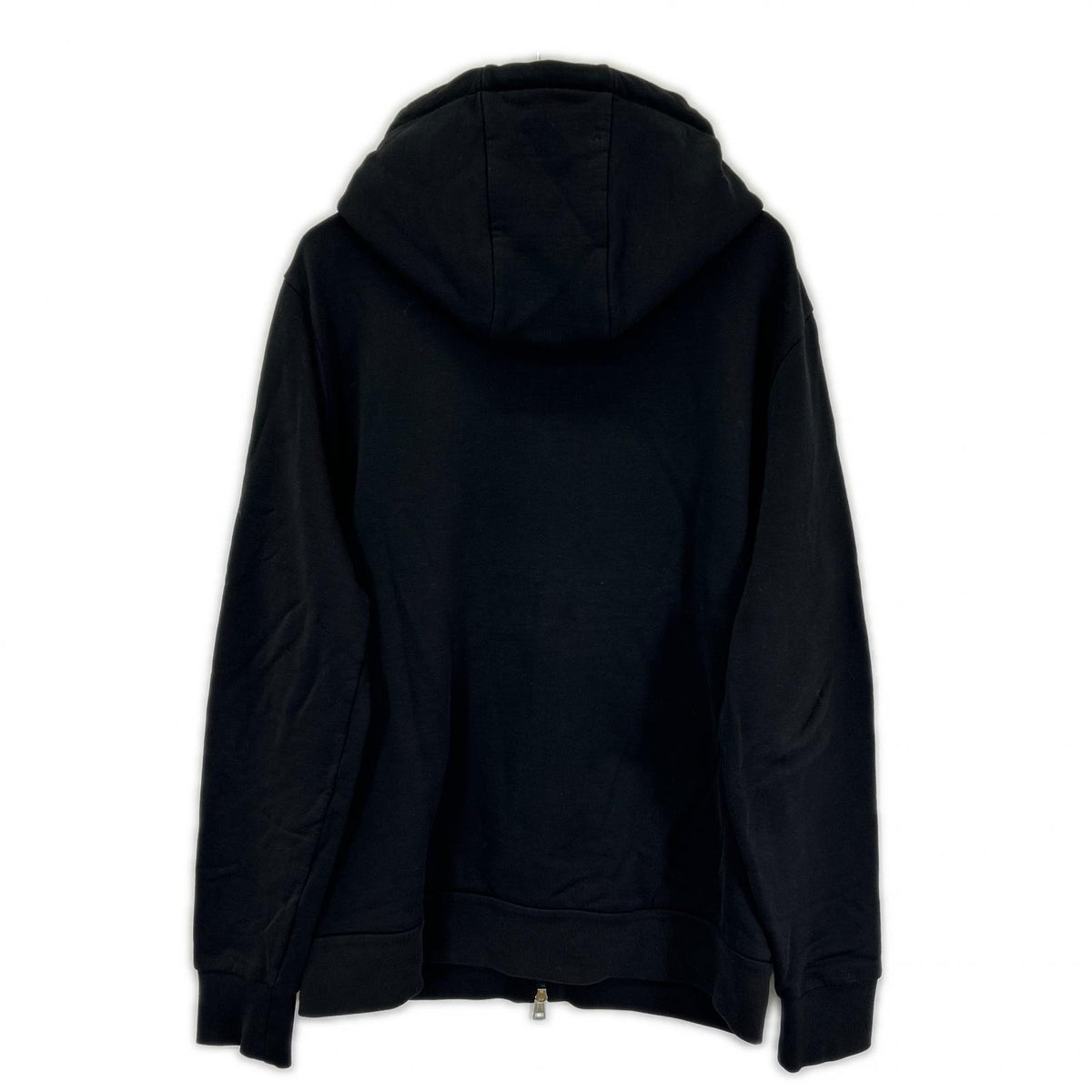 MONCLER Embossed Logo Hooded Zip Cardigan Black Size XL