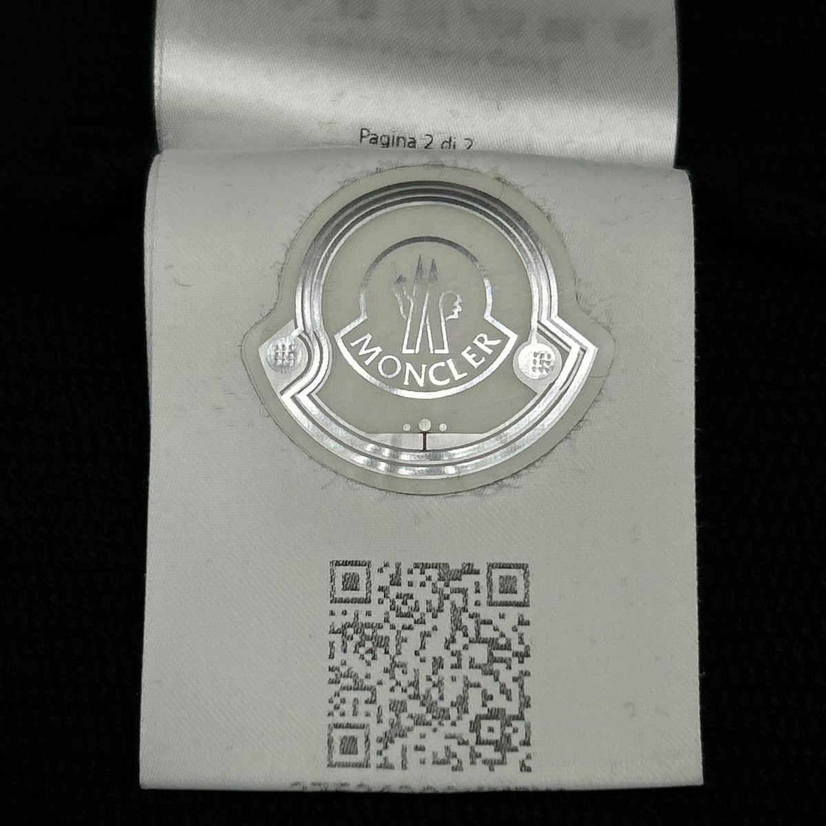 MONCLER Embossed Logo Hooded Zip Cardigan Black Size XL