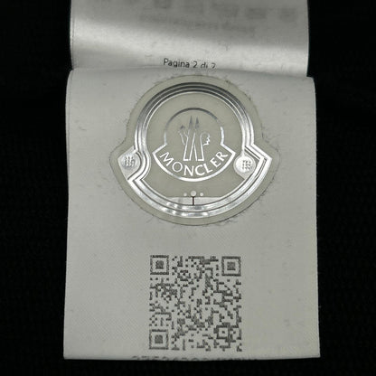 MONCLER Embossed Logo Hooded Zip Cardigan Black Size XL