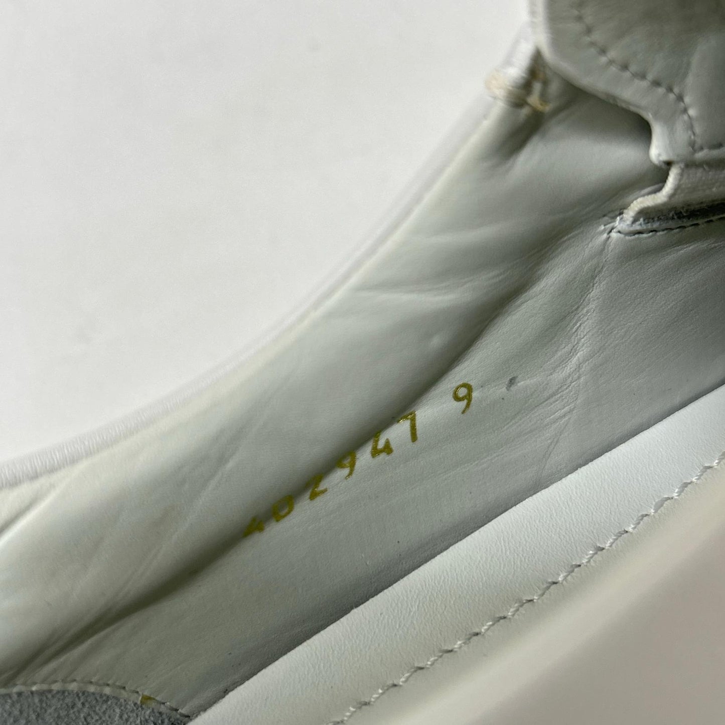 PRADA Leather Espadrille Slip-Ons White Size 9