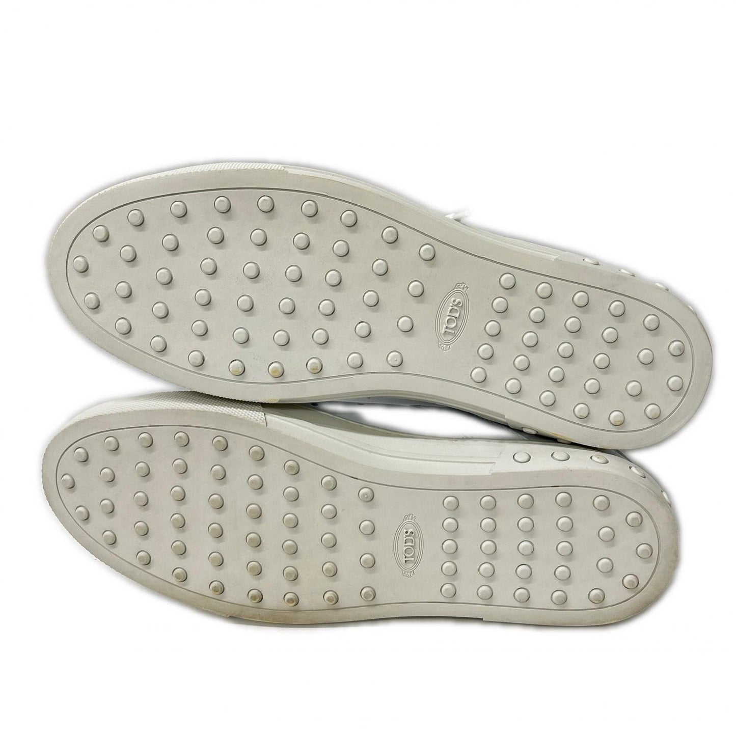 TOD'S Leather Low-Top Sneakers White Size 9