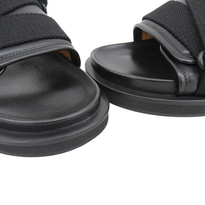 AMBUSH Padded Belt Leather Slide Sandals Black Size EU 41