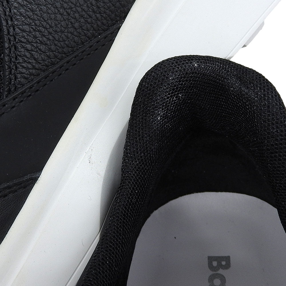 Baldinini Leather Mesh Low-Top Sneakers Black Size EU 43