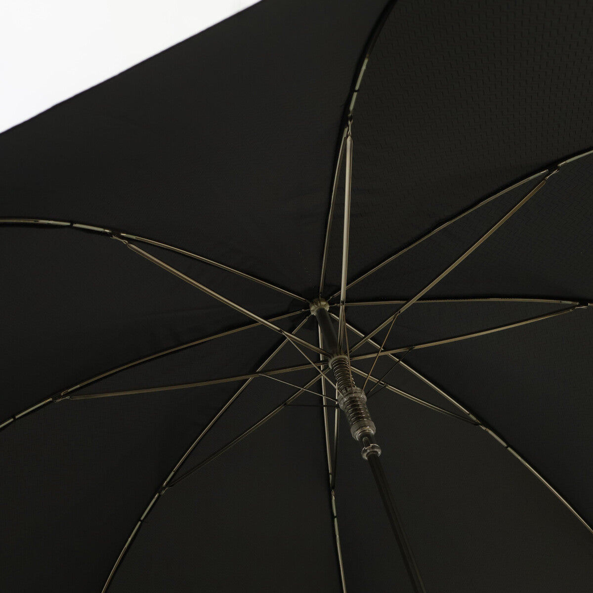Pasotti Black Swarovski Vintage Panther Long Umbrella