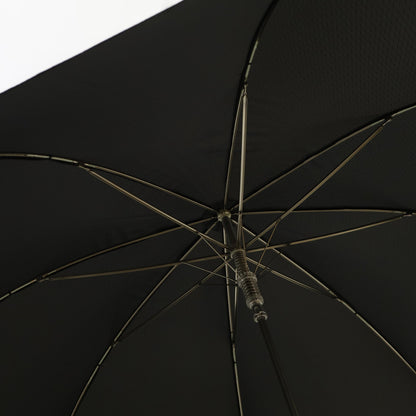 Pasotti Black Swarovski Vintage Panther Long Umbrella