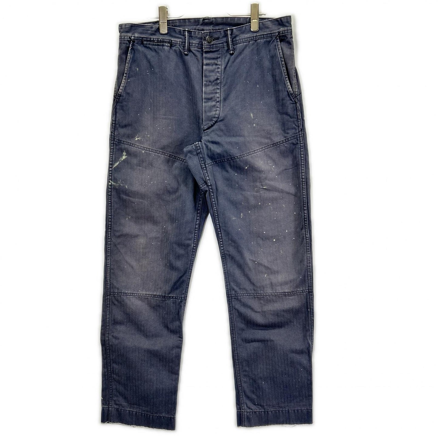 RRL Gray Double Knee Painter Jeans Size 31×32