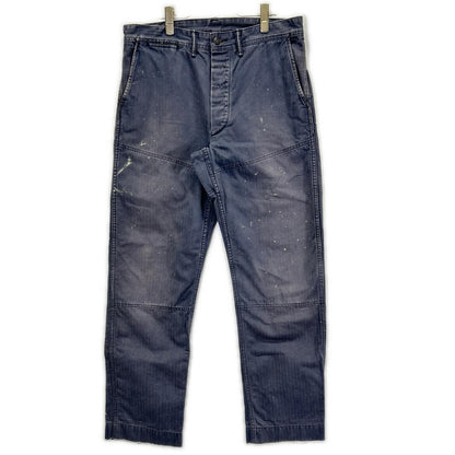 RRL Gray Double Knee Painter Jeans Size 31×32