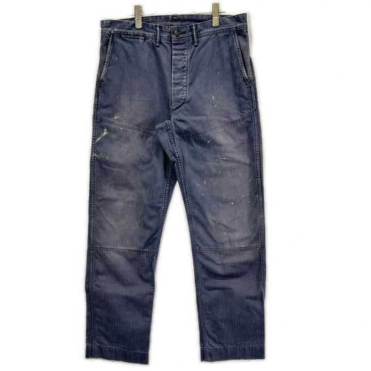 RRL Gray Double Knee Painter Jeans Size 31×32