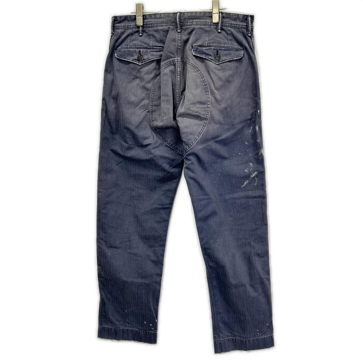 RRL Gray Double Knee Painter Jeans Size 31×32