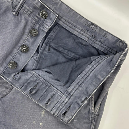 RRL Gray Double Knee Painter Jeans Size 31×32