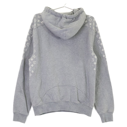 LOUIS VUITTON Monogram Circle Cut Hoodie Gray Size XS