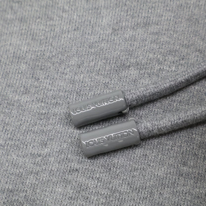 LOUIS VUITTON Monogram Circle Cut Hoodie Gray Size XS