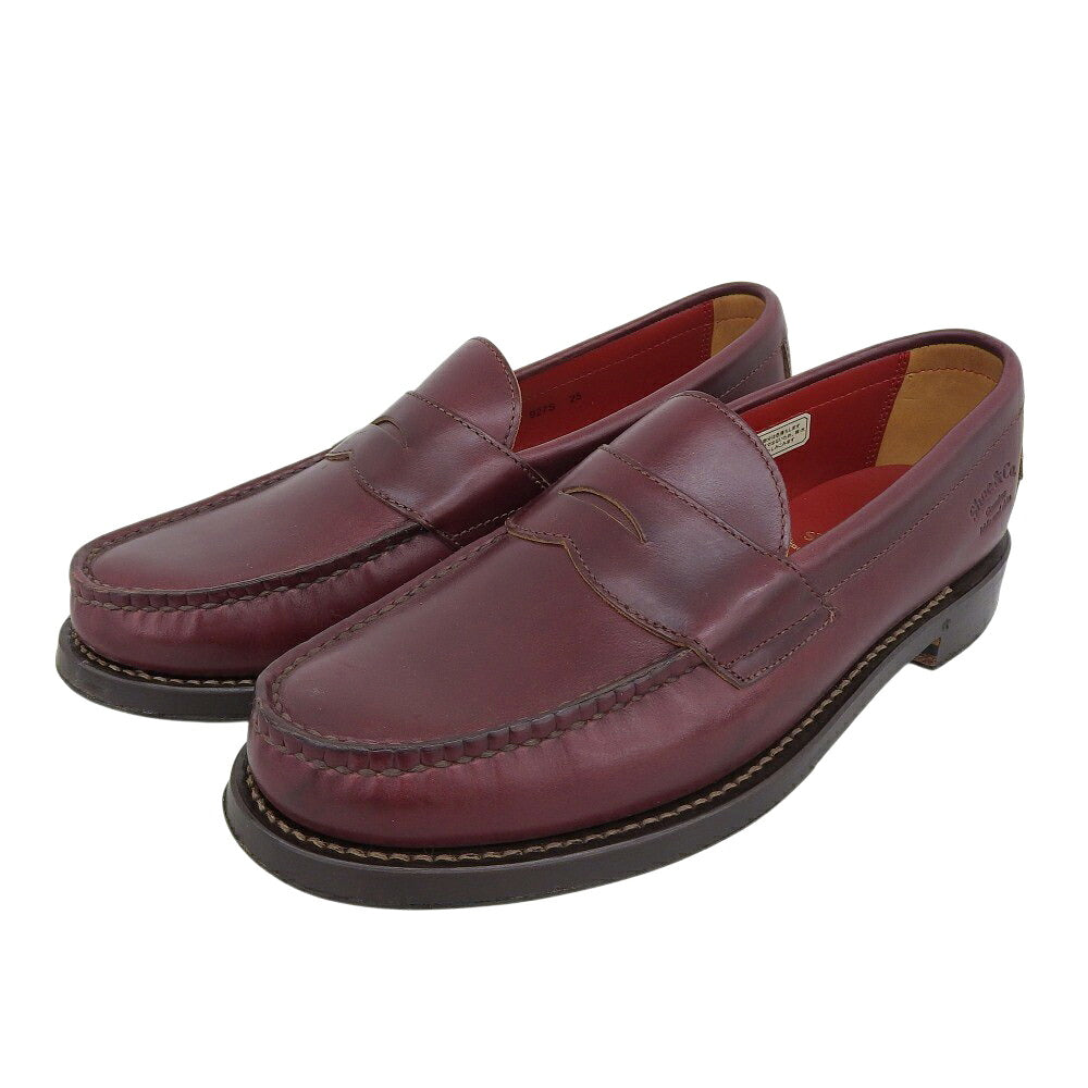 REGAL Shoe&Co Leather Coin Loafers Burgundy Size 25