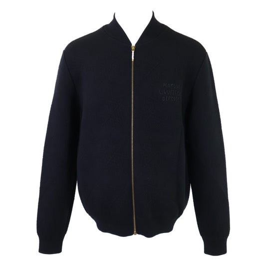 LOUIS VUITTON 25 Logo Embroidered Pearl Jacket Black Size M