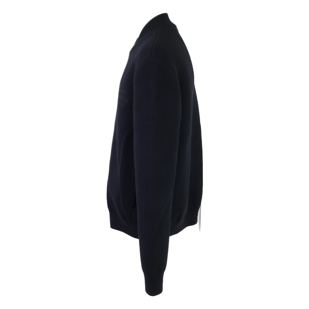 LOUIS VUITTON 25 Logo Embroidered Pearl Jacket Black Size M