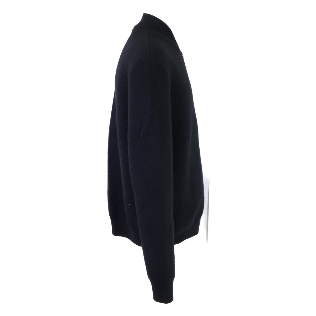 LOUIS VUITTON 25 Logo Embroidered Pearl Jacket Black Size M