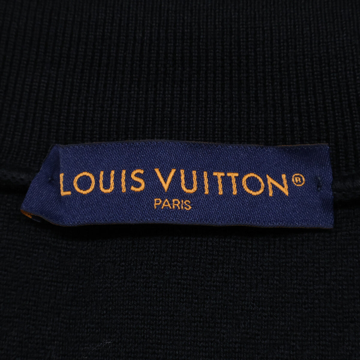 LOUIS VUITTON 25 Logo Embroidered Pearl Jacket Black Size M