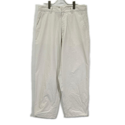 PRADA 23 Nylon Wide Slacks Pants White Size S