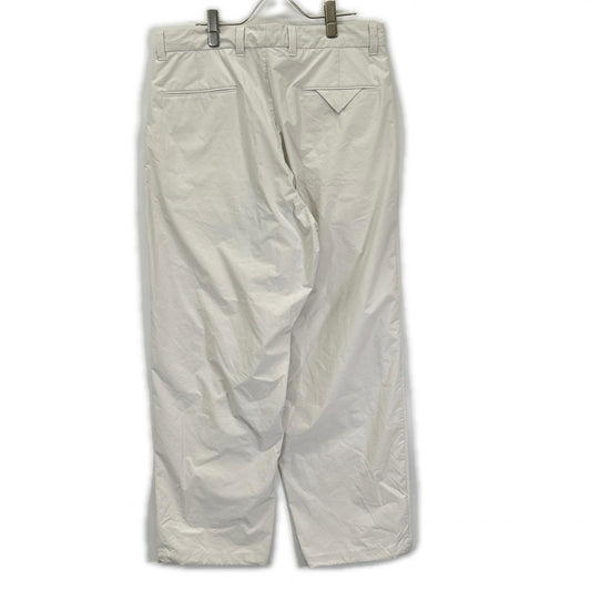 PRADA 23 Nylon Wide Slacks Pants White Size S