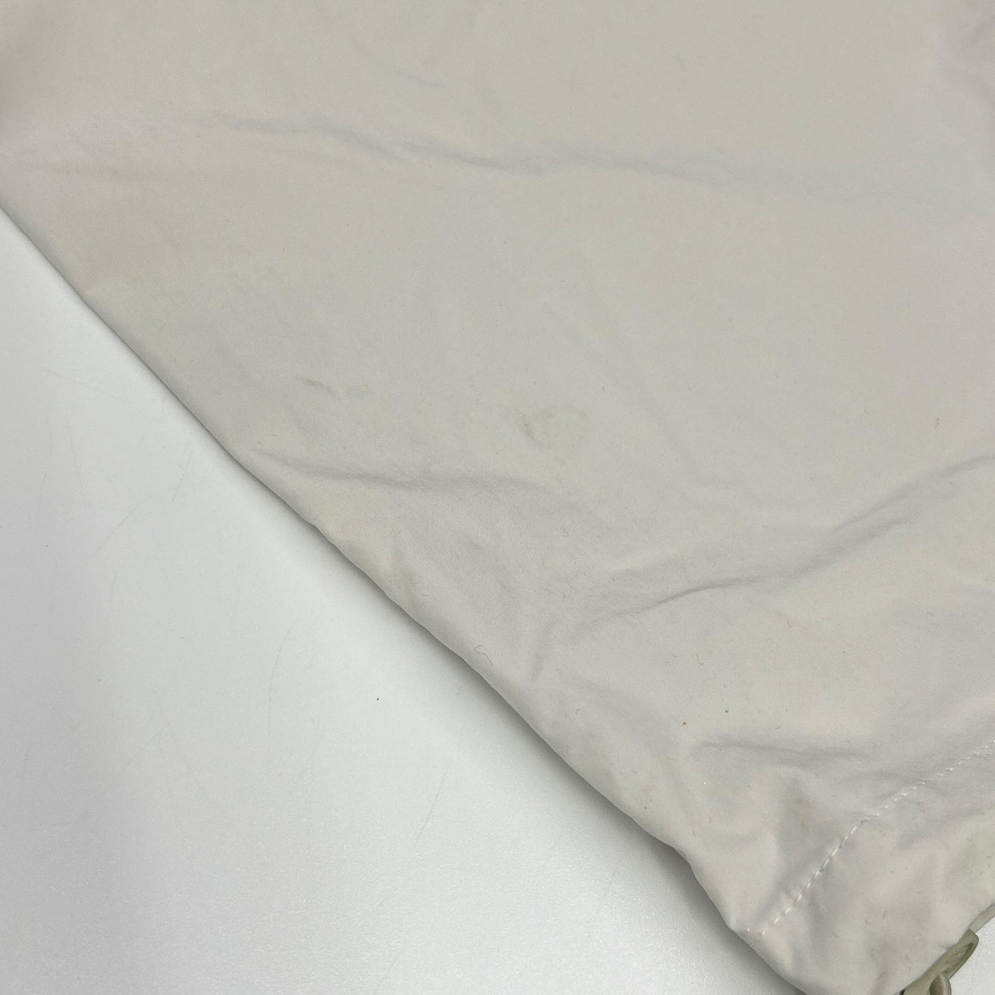 PRADA 23 Nylon Wide Slacks Pants White Size S