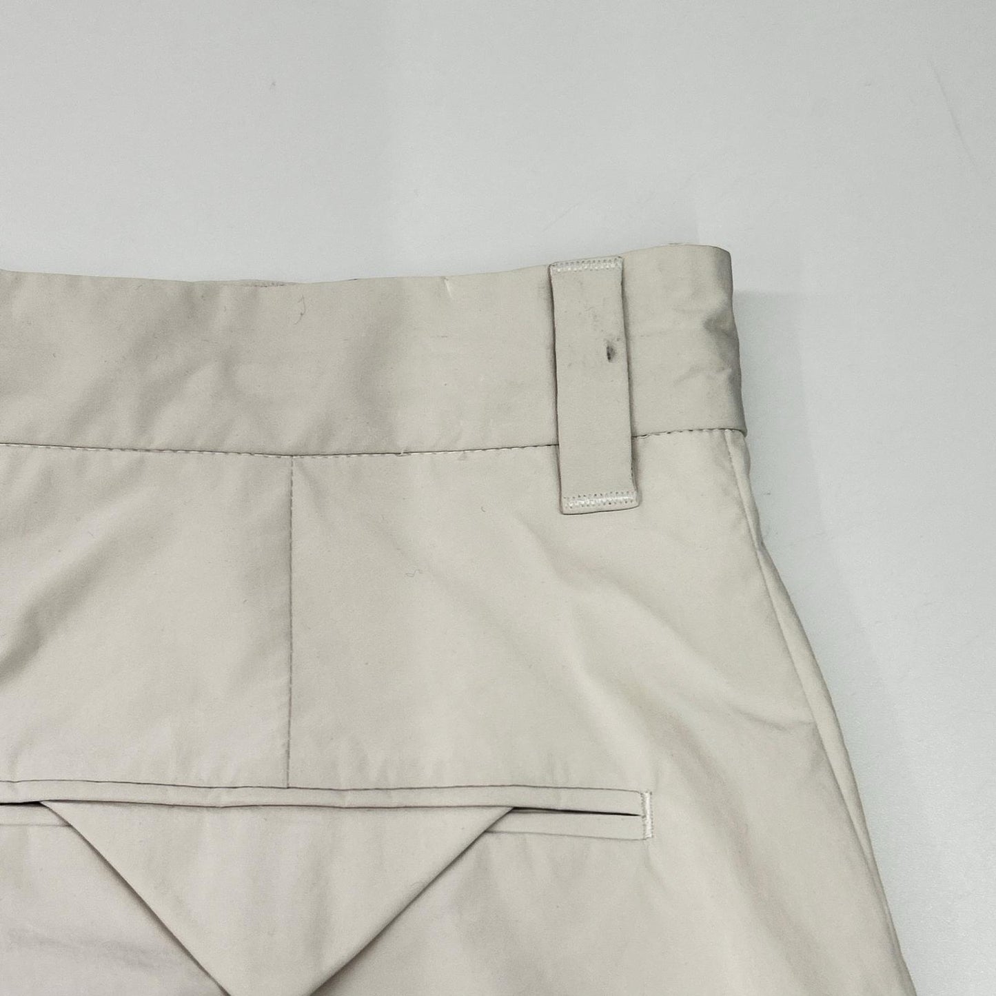 PRADA 23 Nylon Wide Slacks Pants White Size S