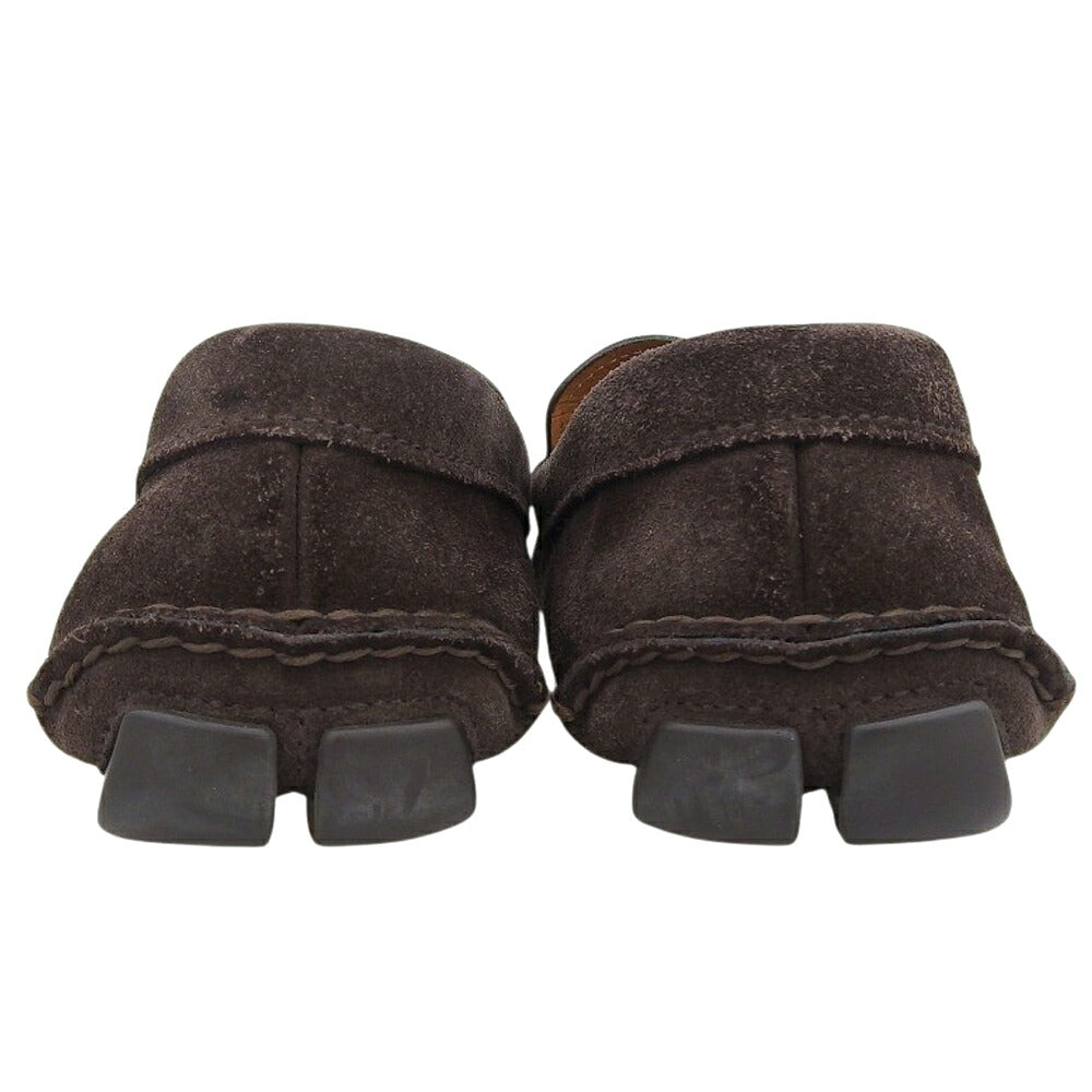 PRADA Suede Brown Driving Shoes Sneakers Size 7.5